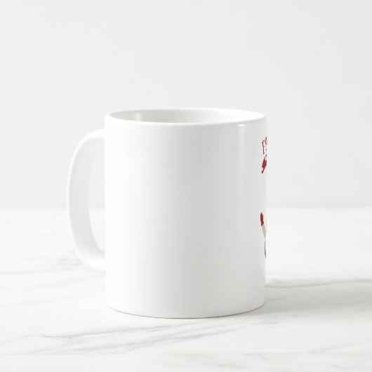 Fa La La La La Santas Gnomes individuell anpassbar Kaffeetasse (Vorderseite Links)