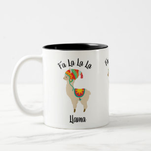 Fa-La-La-La-Lama-Tee-Kaffee-Tasse Zweifarbige Tasse