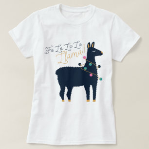 Fa-La-La-La-Lama-Weihnachten T-Shirt