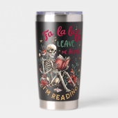Fa La La La Lass Mich Allein Ich Lese  Thermobecher (Vorderseite)