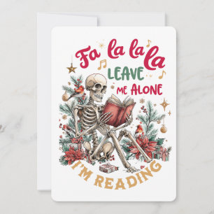Fa La La La Lass Mich In Ruhe Ich Lese Gerade Feiertagskarte