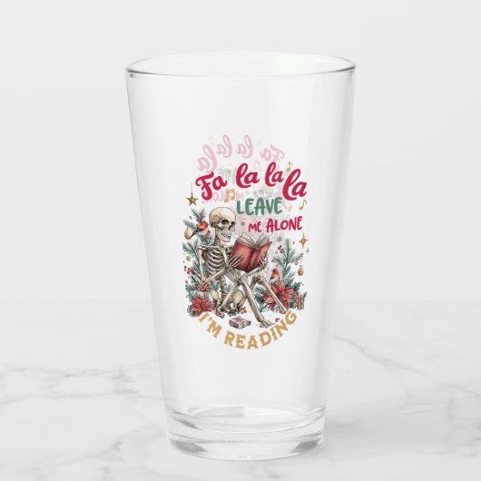 Fa La La La Leave Me Alone I'm Reading Glas (Rückseite)