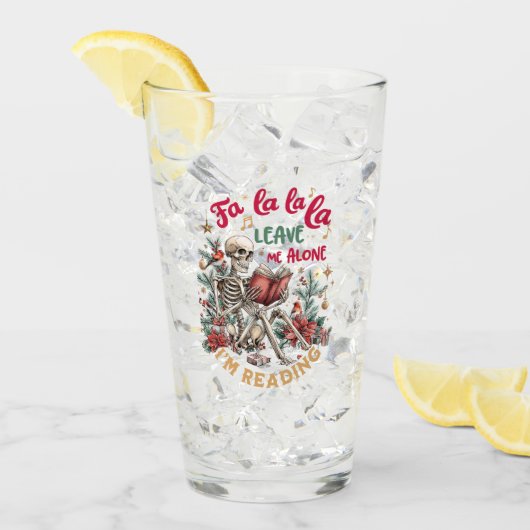 Fa La La La Leave Me Alone I'm Reading Glas (Vorderseite Ice)