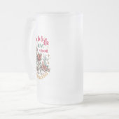 Fa La La La Leave Me Alone I'm Reading  Mattglas Bierglas (Vorderseite Links)