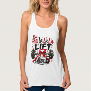 Fa La La La Lift Weihnachtsgewichtheben Tank Top
