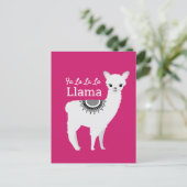 "Fa La La La Llama" Feiertagspostkarte (Stehend Vorderseite)