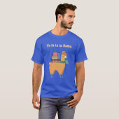 Fa la la la llama Ferien/Weihnachten T - Shirt (Vorne ganz)