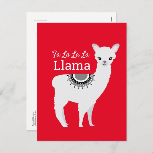 Fa la la la Llama Funny Funny Funny Weihnachten (Vorne/Hinten)