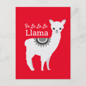 Fa la la la Llama Funny Funny Funny Weihnachten (Vorderseite)