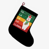 FA LA LA LA LLAMA GROßER WEIHNACHTSSTRUMPF (Vorderansicht (hängend))