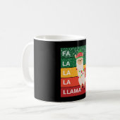 FA LA LA LA LLAMA KAFFEETASSE (Vorderseite Links)