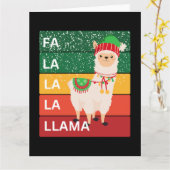 FA LA LA LA LLAMA KARTE (Gelbe Blume)