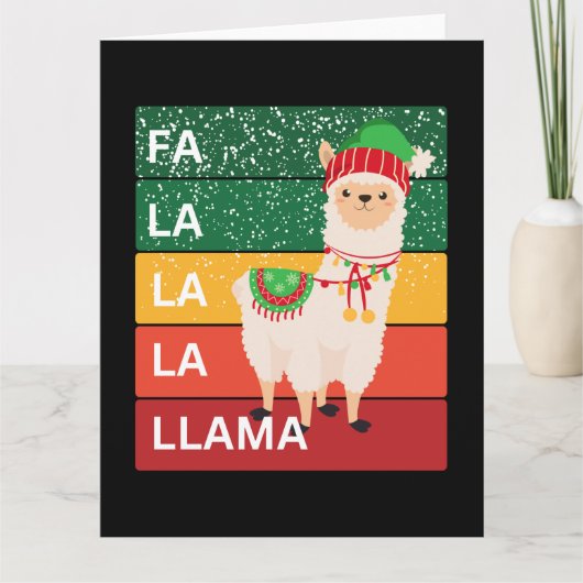 FA LA LA LA LLAMA KARTE (Vorderseite)