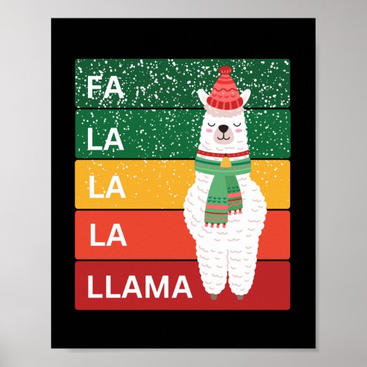 FA LA LA LA LLAMA POSTER (Vorne)