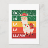 FA LA LA LA LLAMA POSTKARTE (Vorderseite)