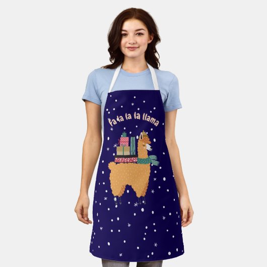 Fa la la la llama Schürze (Getragen)