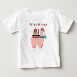 Fa la la la llama Urlaub Baby-Shirt Baby T-shirt