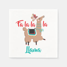 fa la la la llama Weihnachten Party Servietten