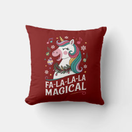 Fa-La-La-La-Magical Christmas Kissen