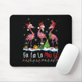 Fa La La La Mingo Flamingo Christmas Lover Mousepad (Mit Mouse)
