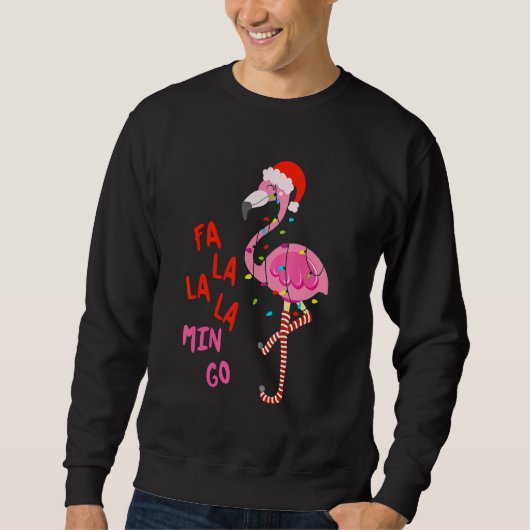 Fa La La La Mingo Flamingo For Christmas Xmas Paja Sweatshirt (Vorderseite)