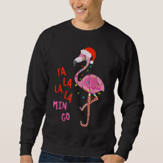 Fa La La La mingo Flamingo zu Weihnachten Sweatshirt
