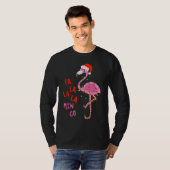 Fa La La La mingo Flamingo zu Weihnachten T-Shirt (Vorne ganz)