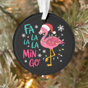 Fa La La La Mingo Weihnachtsflamingo Rosa Liebhabe Ornament