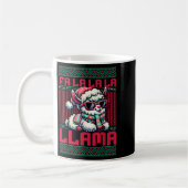 Fa La La La Party Llama Funny Christmas Ugly Sweat Kaffeetasse (Links)