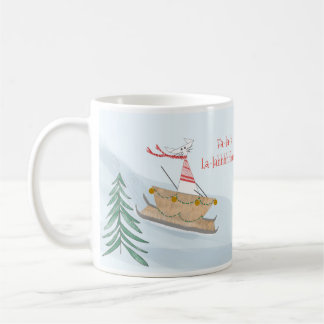 Fa-la-la-la-Sleighing Extravagant Cat Tasse