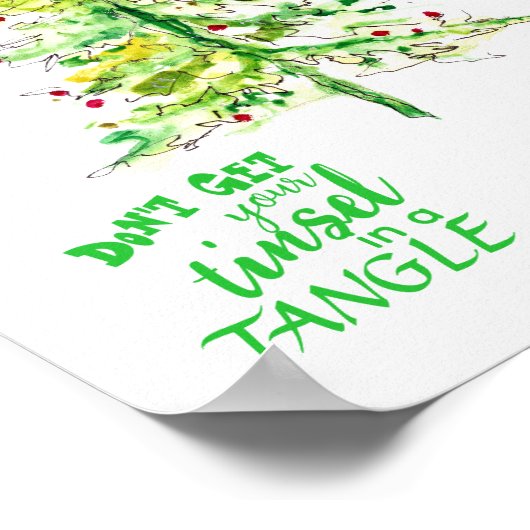 Fa La La La Tree Poster (Ecke)