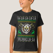 Fa-la-la-la Valhalla-la Viking God Ugly Christmas T-Shirt (Vorderseite)