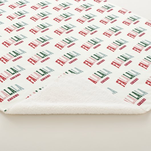 FA LA LA LA VIBES PATTERN SHERPADECKE (3/4)