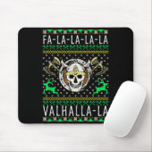 Fa-la-la-la Walhalla-la Wikinger Gott hässliches W Mousepad (Mit Mouse)