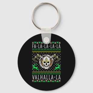 Fa-la-la-la Walhalla-la Wikinger Gott Hässliches W Schlüsselanhänger