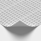 Fa la la la Weihnachtscarte niedlich schwarz Geschenkpapier (Ecke)