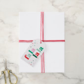 Fa La La La Weihnachtsgeschenk-Anhänger Geschenkanhänger (Mit Garn)
