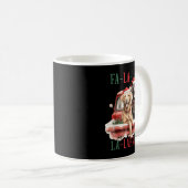 Fa La La Labrador Funny Christmas  Kaffeetasse (VorderseiteRechts)