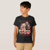 Fa La La Labrador Funny Christmas T-Shirt (Vorne ganz)