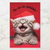 Fa-la-la-lalahhhh! Lebensmitteletikett (Einzelnes Label)