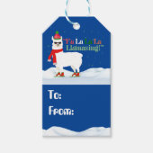 Fa La La Lama Christmas Carol Geschenkanhänger (Vorderseite)