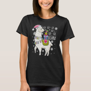 Fa La La Lama Santa Lama Weihnachten für die Fami T-Shirt