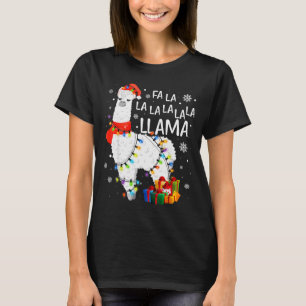 Fa La La Lama Weihnachten Lustiges Llama Liebhaber T-Shirt