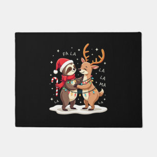 Fa La La Lama Weihnachtsbeleuchtung Faultier Reitl Fußmatte
