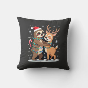 Fa La La Lama Weihnachtsbeleuchtung Faultier Reitl Kissen