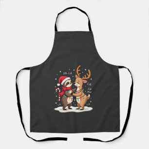 Fa La La Lama Weihnachtsbeleuchtung Faultier Reitl Schürze