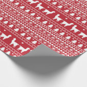 Fa-La-La Lama Weihnachtspapier Geschenkpapier (Ecke)