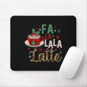 Fa La La Latte Funny Christmas Liebhaber Mousepad (Mit Mouse)