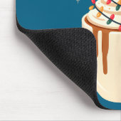 Fa La La Latte Humorous Pun Funny Retro Coffee Chr Mousepad (Ecke)