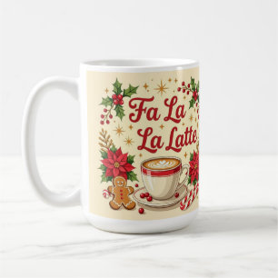 Fa la la Latte Ingwer-Männer-Kekse Kaffeetasse